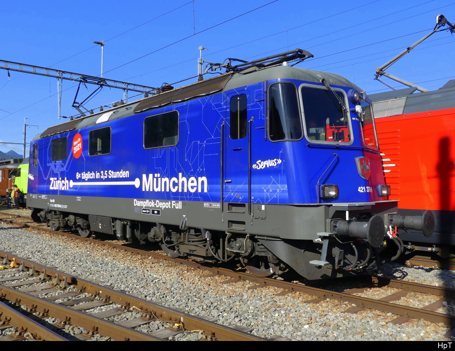 DDF - ex SBB - 91 85 4 421 379-9 zu Besuch bei der OeBB anlässlich der 60 Jahr Feier des Lok Typ Re 4/4 am 2024.09.15