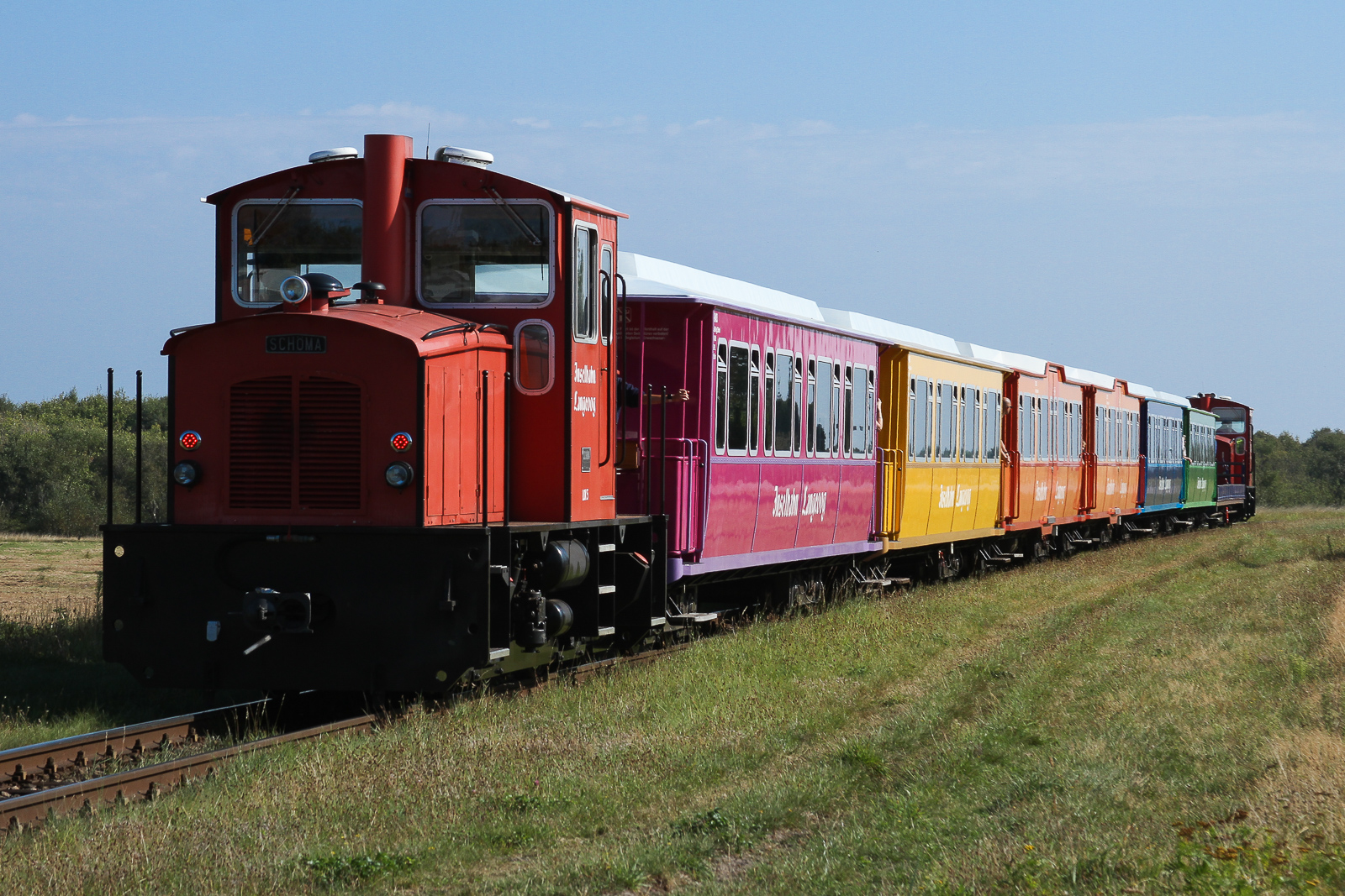 Die Inselbahn Langeoog am 31 August 2024.