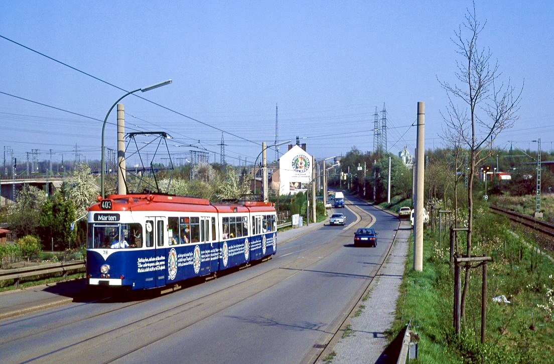 Dortmund 78, Heyden-Rynsch-Straße, 02.04.1990.
