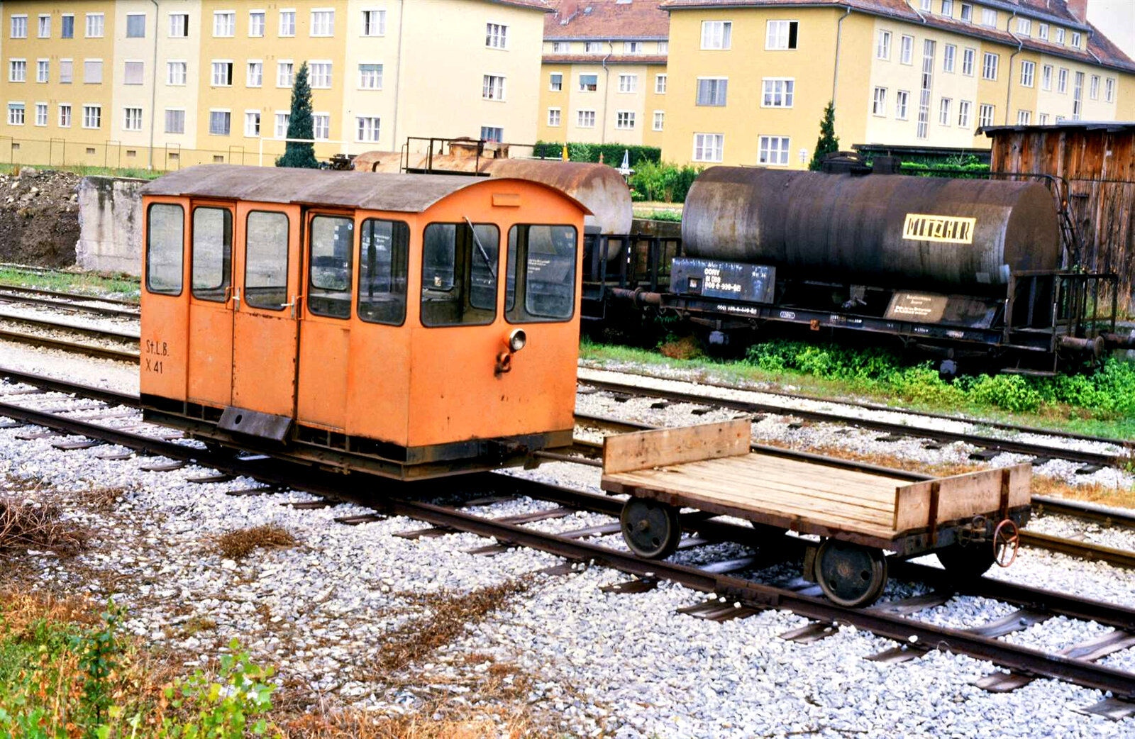 Draisine aus Österreich (14.08.1984), evtl. Kapfenberger Lokalbahn 