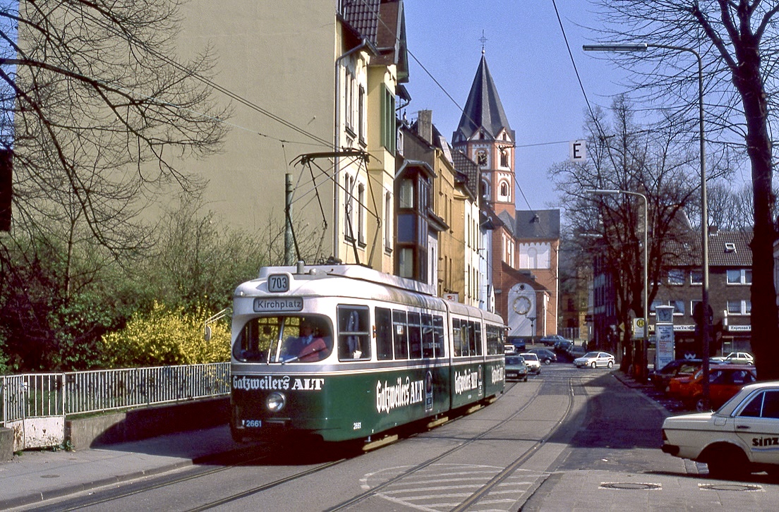 Düsseldorf 2661, Gerresheim, Neusser Tor, 01.04.1989.