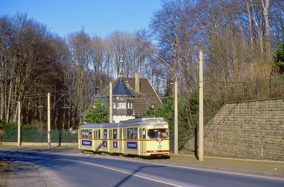 Düsseldorf 2662, Ratingen Düsseldorfer Straße, 31.01.1987.