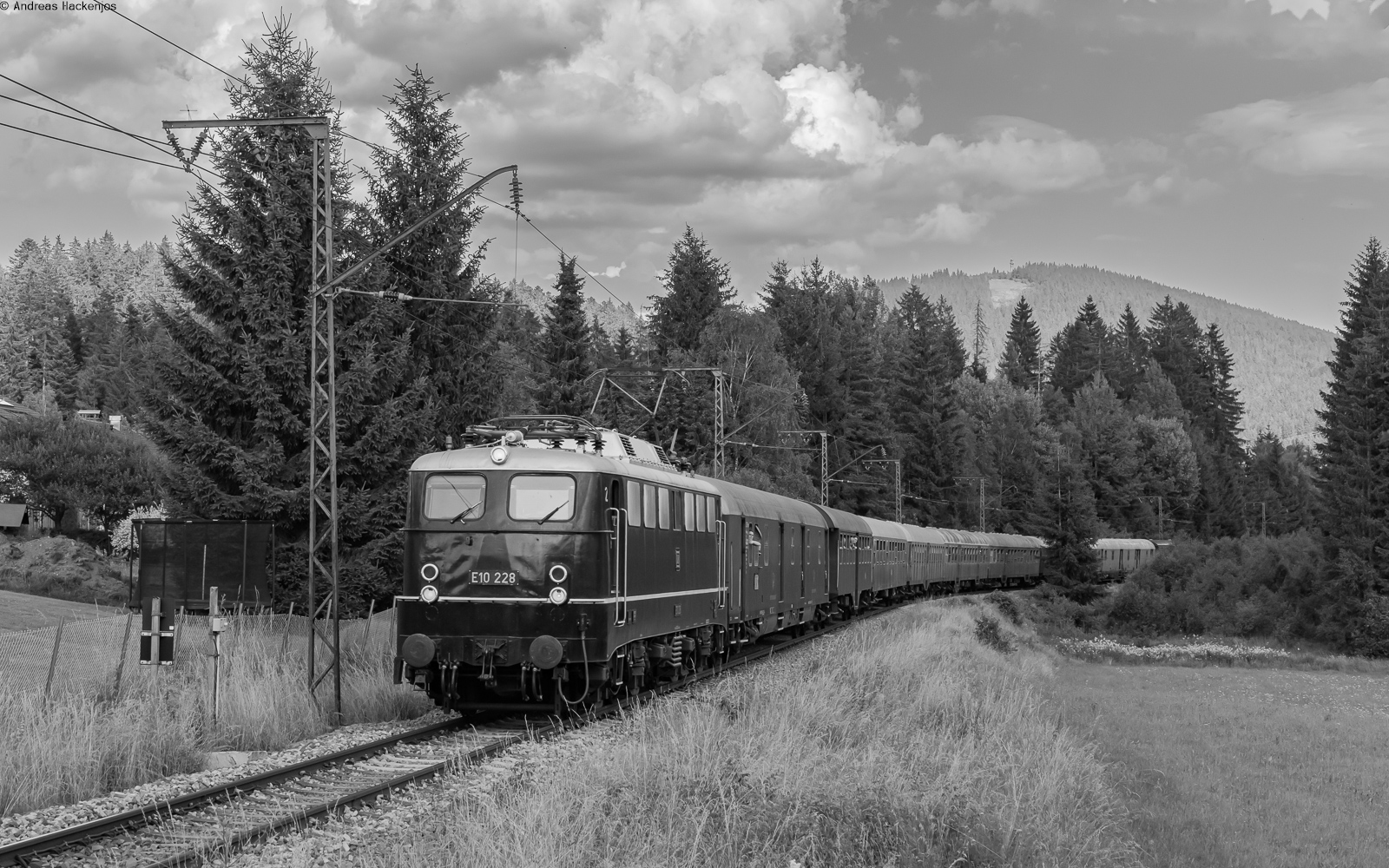 E10 228	mit dem DPE 74313 (Titisee - Schorndorf) bei Titisee 20.7.24