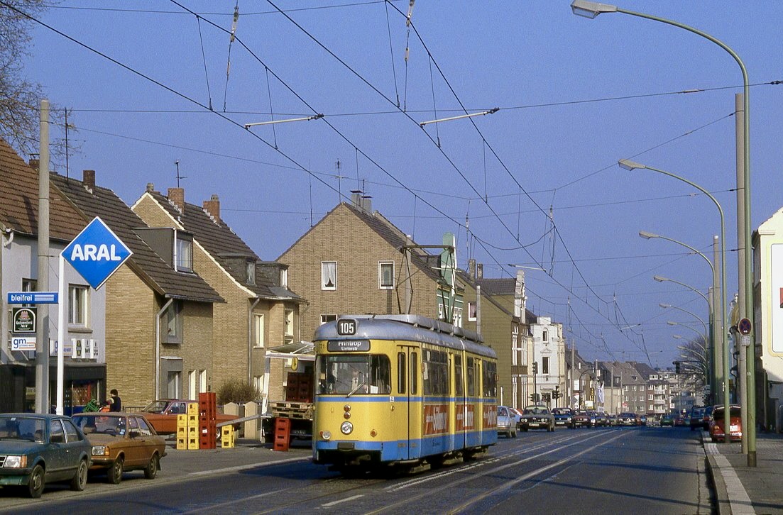 Essen 1721,  Frintroper Straße, Schönebeck, 09.03.1987.