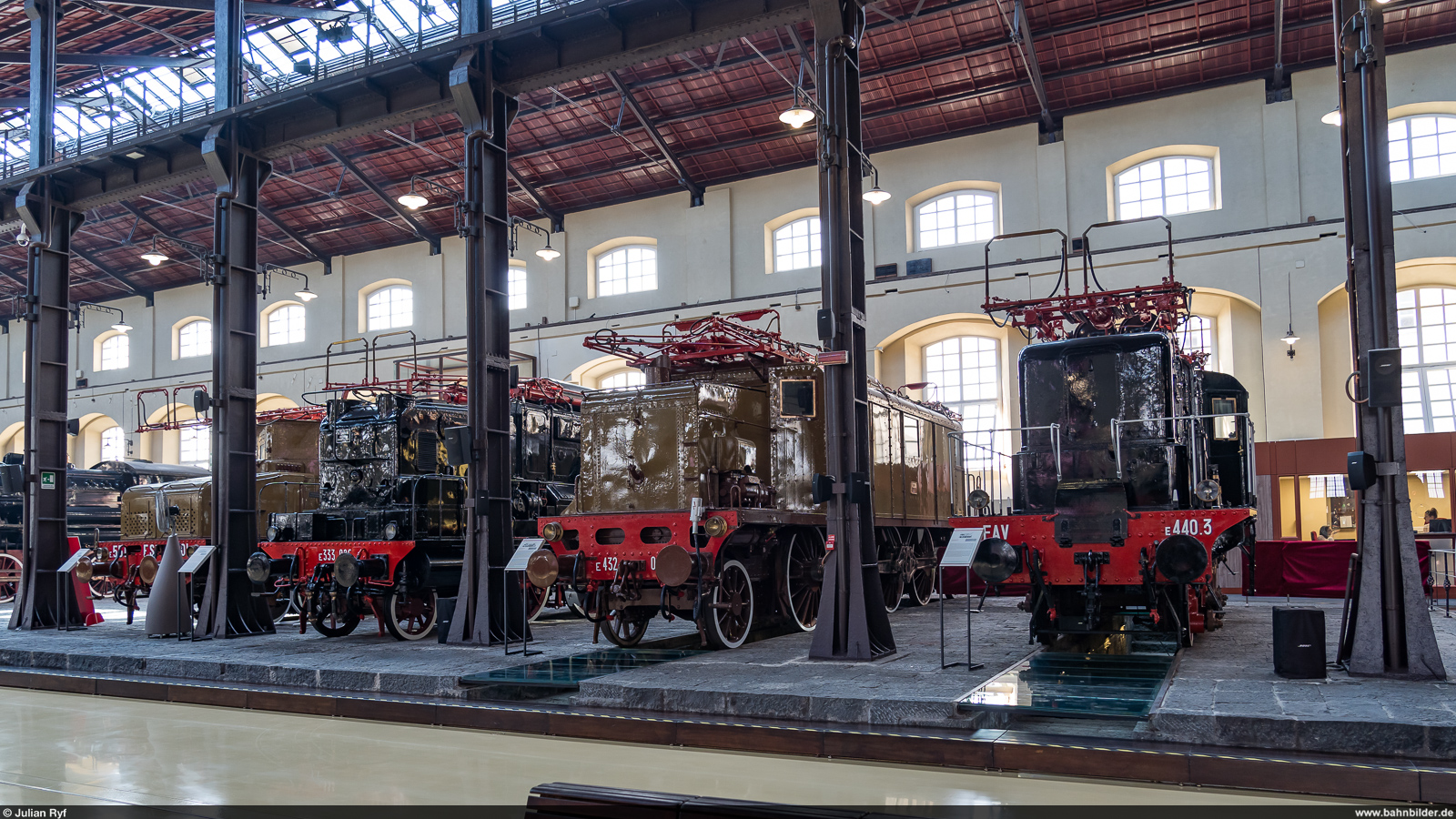 Museo Nazionale Ferroviario di Pietrarsa, 31. August 2024<br>
Historische Drehstromloks im nationalen Eisenbahnmuseum