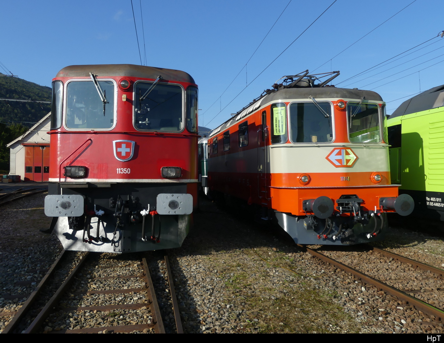 OeBB / DSF - 430 350-9 + 420 141 zu Besuch bei der OeBB anlässlich der 60 Jahr Feier des Lok Typ Re 4/4 am 2024.09.15