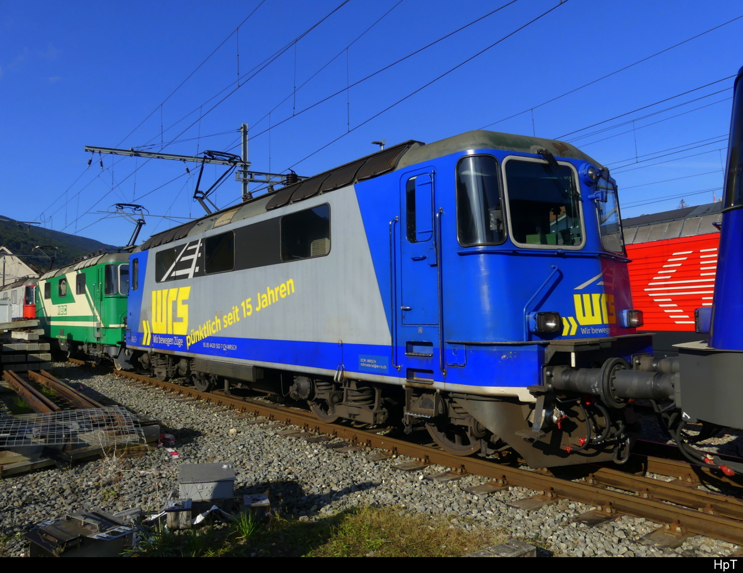 WRS - ex SBB / BLS  - 91 85 4 420 502-7 zu Besuch bei der OeBB anlässlich der 60 Jahr Feier des Lok Typ Re 4/4 am 2024.09.15