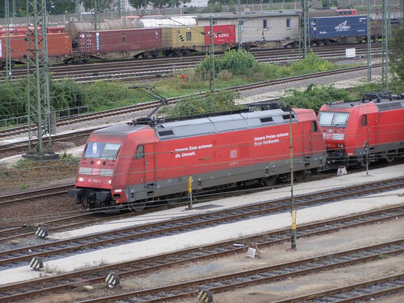 101 066 im Mannheimer Rangierbahnhof.