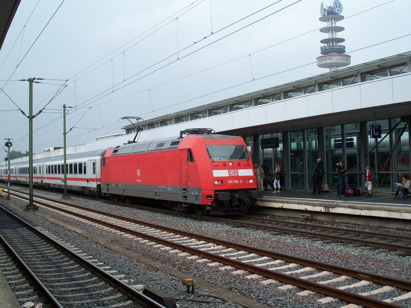 101 116 von Amsterdam CS nach Berlin Ostbahnhof in Hannover (25.8.2007)