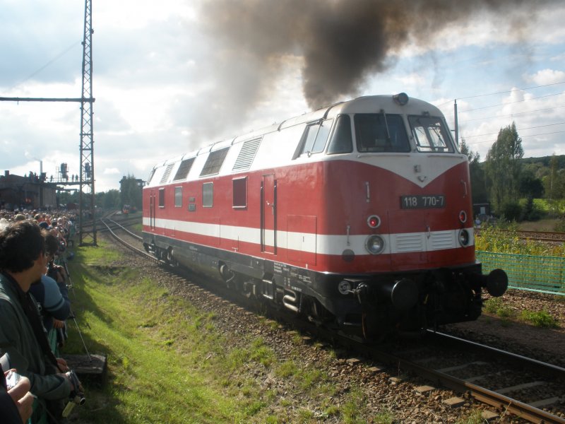 118 770-7 bei der Lokparade zum 18.Heizhausfest in Chemnitz_Hilbersdorf am 24.08.08