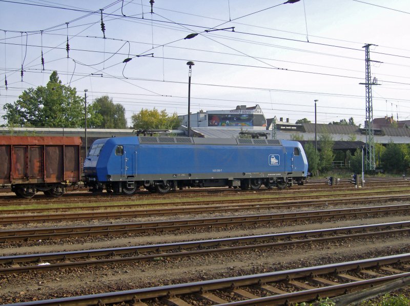  145 030-7 am 03.09.2008 im Bahnhof Cottbus