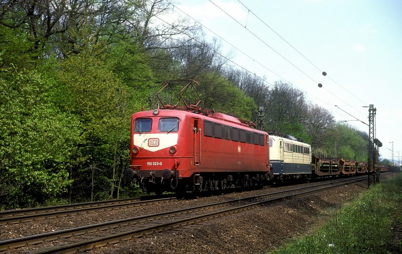 150 023 + 151 139  bei Mhlacker  09.05.91