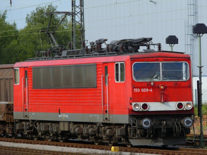 155 009-4 in Recklinghausen-Sd 27.8.2009