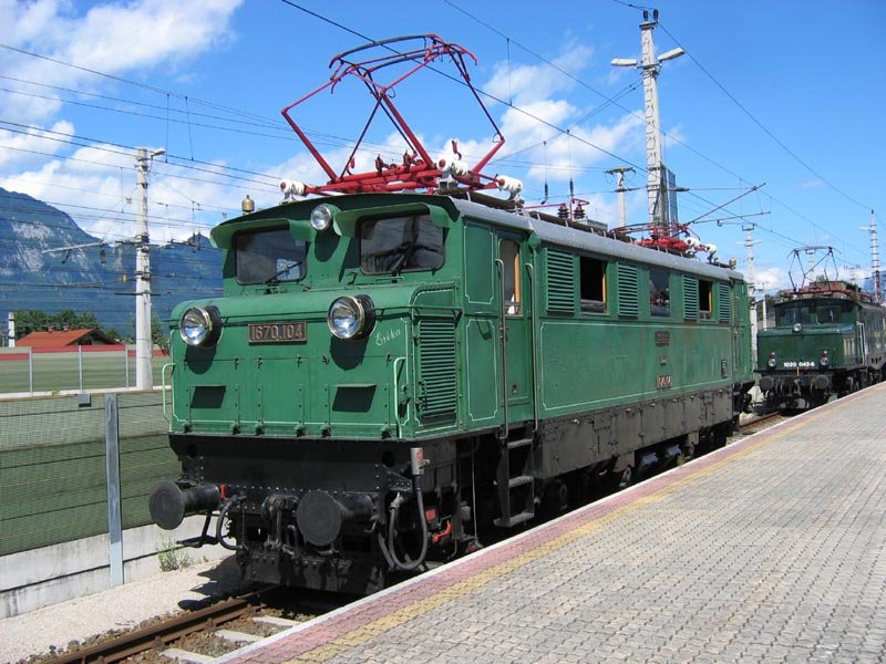 1670.104 am 24.8.2008 auf der Fahrzeugausstellung am Wrgler Hauptbahnhof .