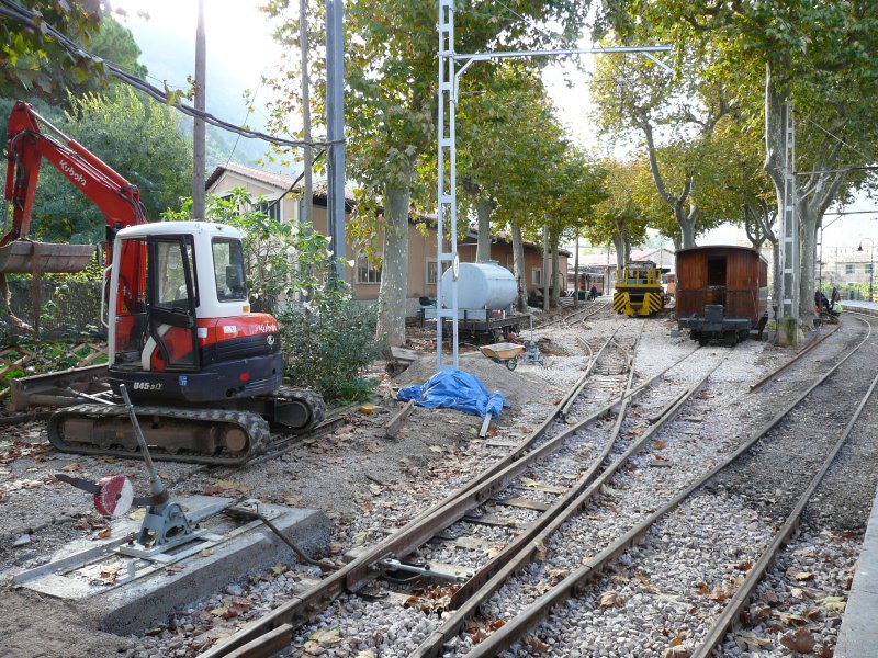 21.11.08,Gleisbauarbeiten im Bf.Sller.