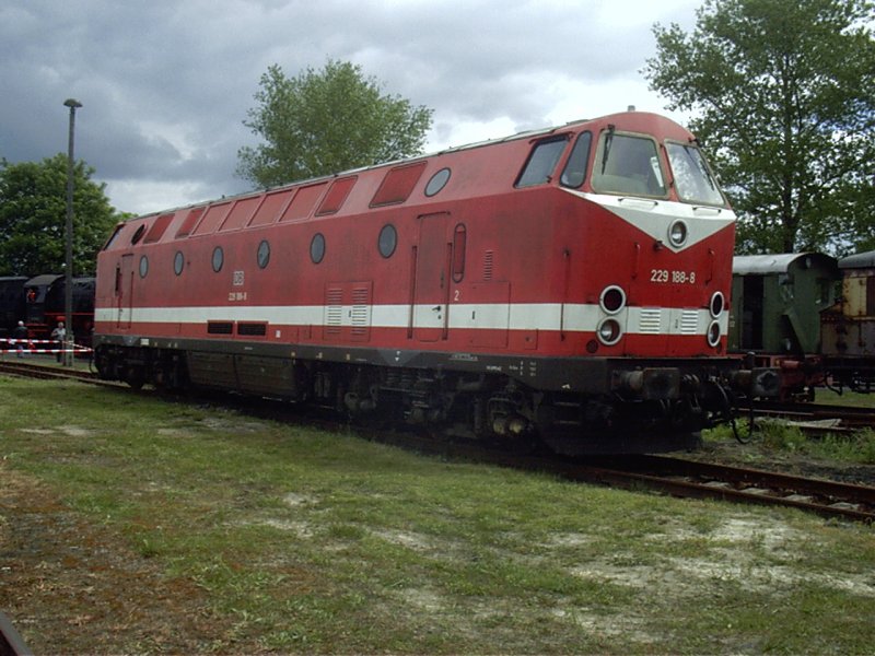 229 188-8 zum Bahnfest in Weimar 2004