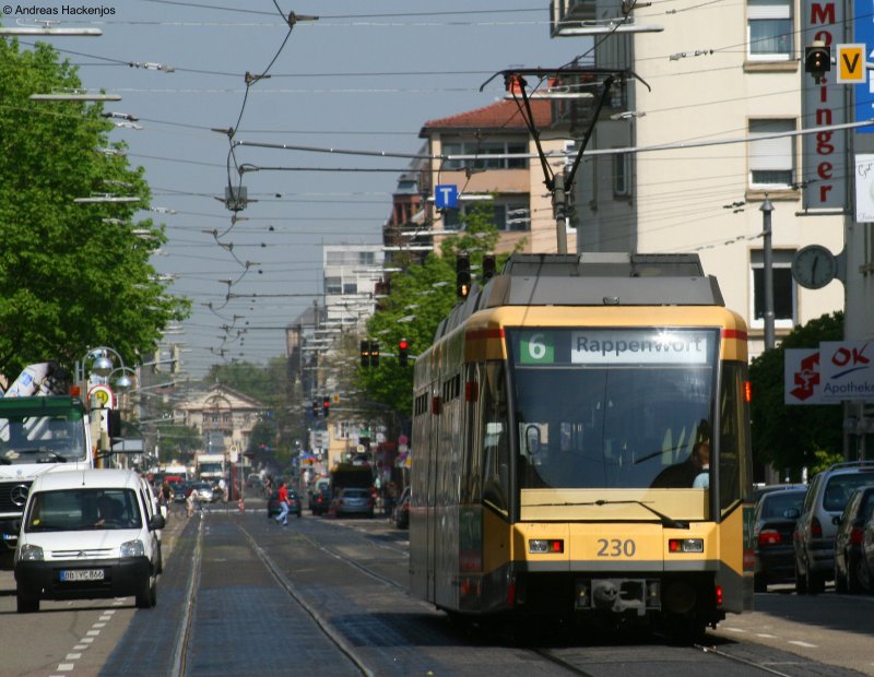 230 als 56 nach Rappenwrt in der Mathystrae 15.4.09