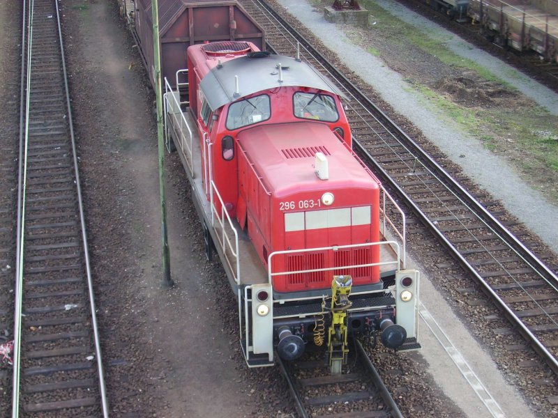 296 063 in Mannheim Rangierbahnhof.