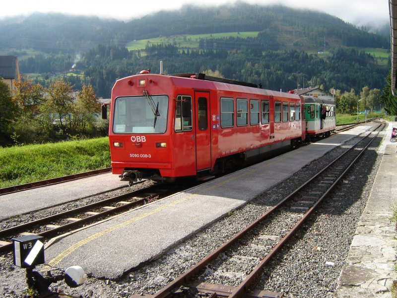 5090-008 im Bahnhof Niedernsill