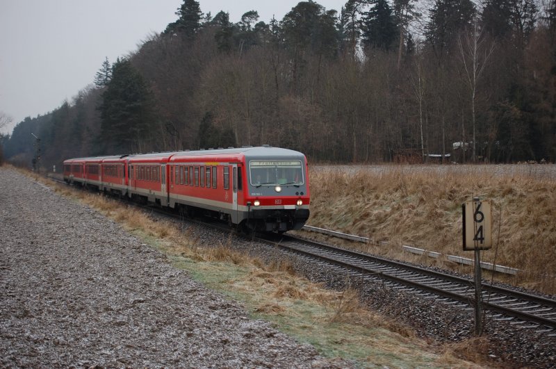 628 565, 628 571, 628 433 nach Freilassing am 02.01.2009 am Esig Tling