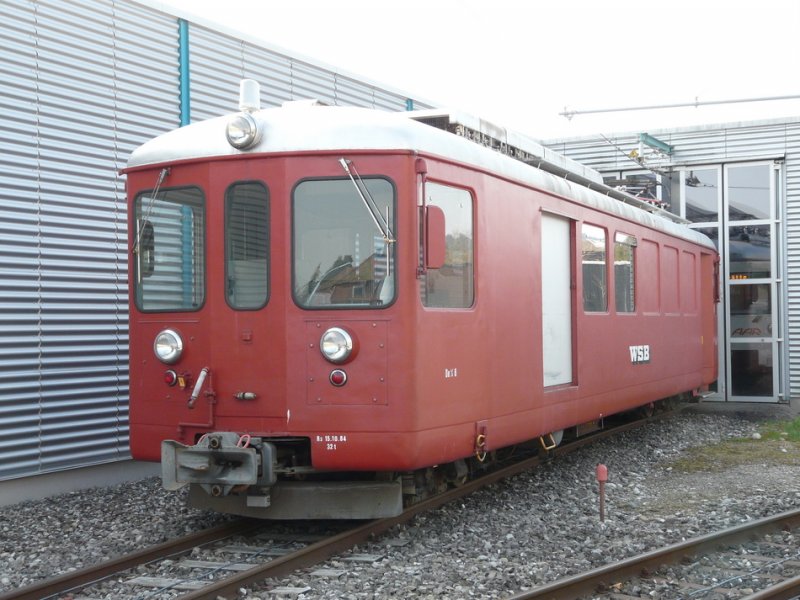 AAR - Triebwagen De 4/4 6 im Bahnhofsareal von Schftland am 09.04.2009