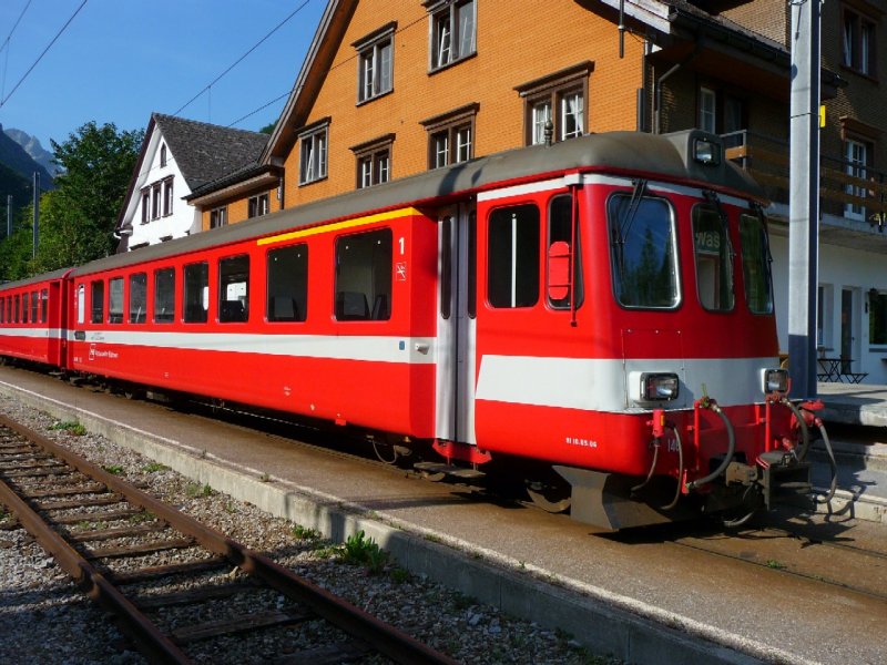 AB - Steuerwagen 1+ 2 Kl ABt 146 im Bahnhof von Wasserauen am 03.09.2008