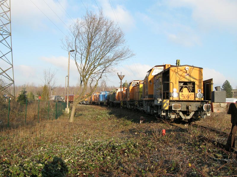 Abgestellte Loks in Espenhain, 26.12.08