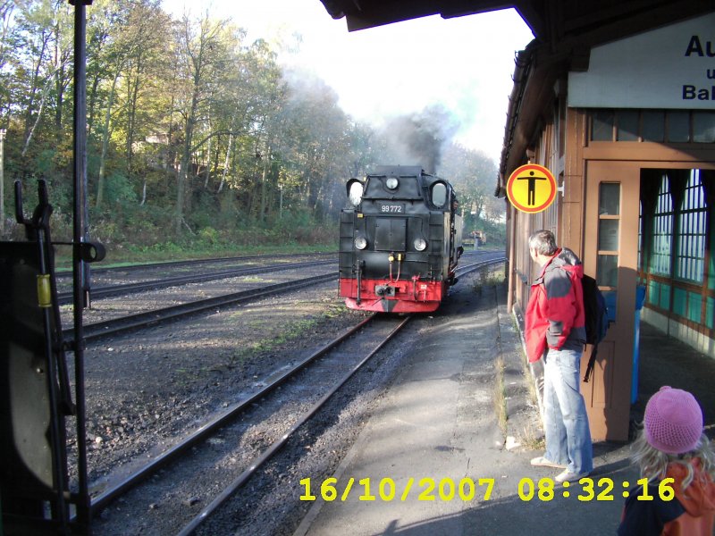 ankuppeln im Bahnhof Cranzahl