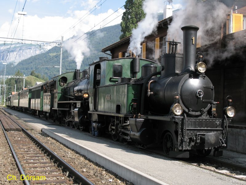 Anlsslich zum 30.Jbilum Dampfverein der RhB wurde 
das Bonaduzer Bahnoffest am 10 Juni 2007 mit einer 
Doppeltraktion veranstaltet.Mit der Lok Rhtia und der
Lok 107 Albula wurden Schnupperfahrten von Bonaduz nach
Thusis angeboten.