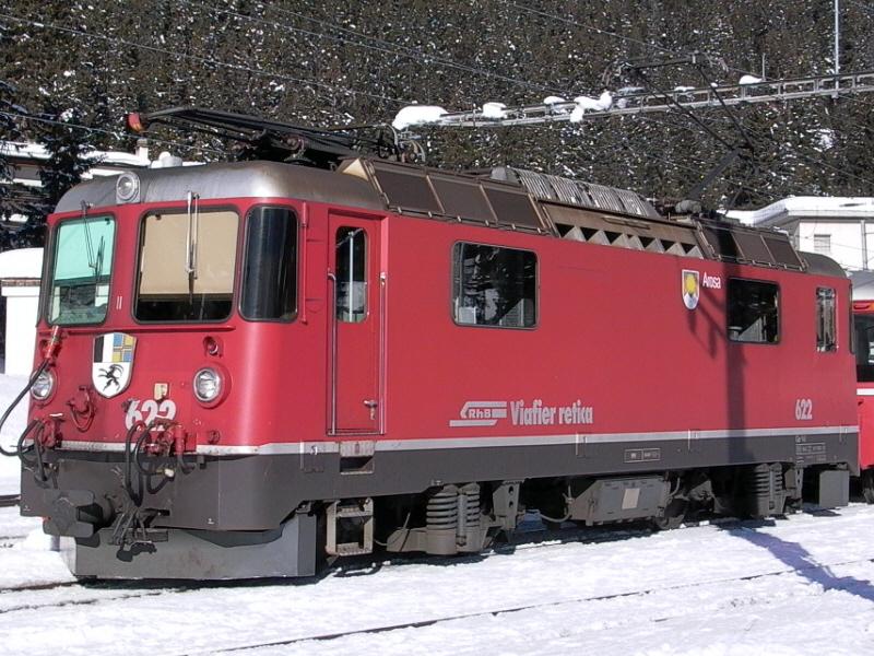 Arosa 05.02.2005 
RhB Lok 622 AROSA
Die Blaue gibt es ja NUR bei BEMO Art 1258 102