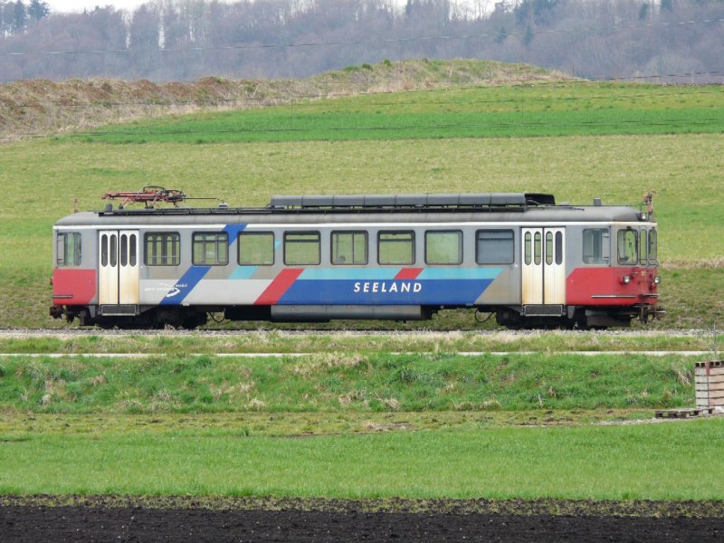 asm / BTI - Triebwagen Be 4/4 525 in Siselen am 06.04.2008