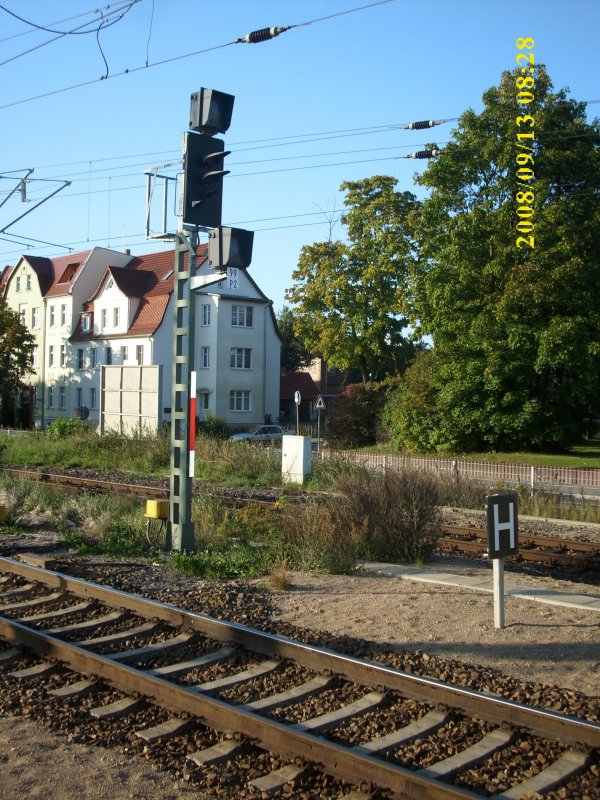 Ausfahrsignal in Angermnde Richtung Eberswalde.