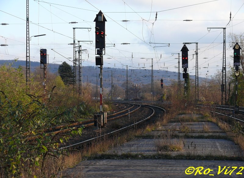 Ausfahrsignale in Witten Hbf. 24.11.2007.