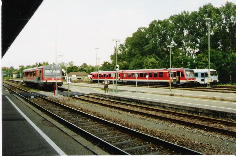 Bahnhof Freudenstadt im Sommer 2002