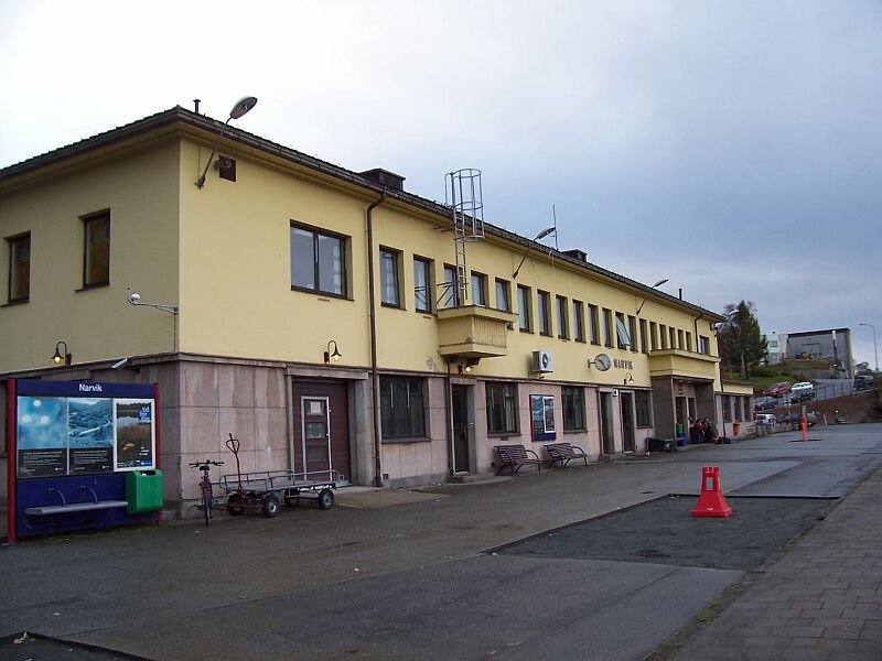 Bahnhof Narvik am 11.10.2006