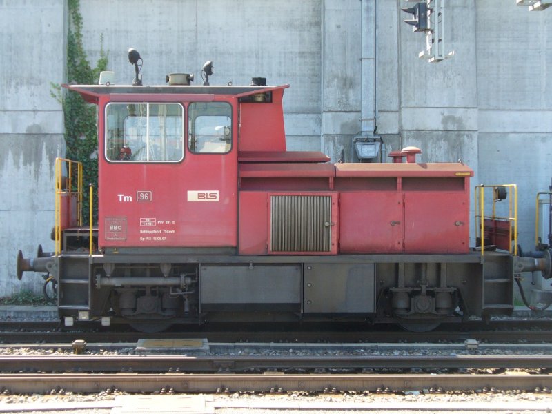 bls - Ragierlok Tm 96 Abgestellt im Bahnhof von Spiez am 13.09.2007