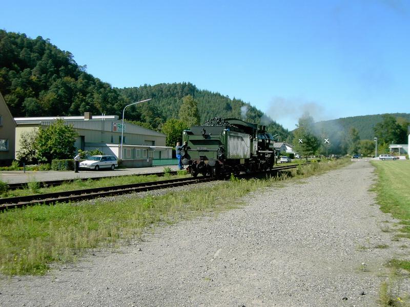 BR 38 bei der Rckwrtsfahrt