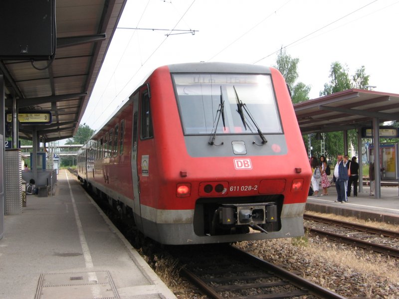 BR 611 in Donaueschingen.