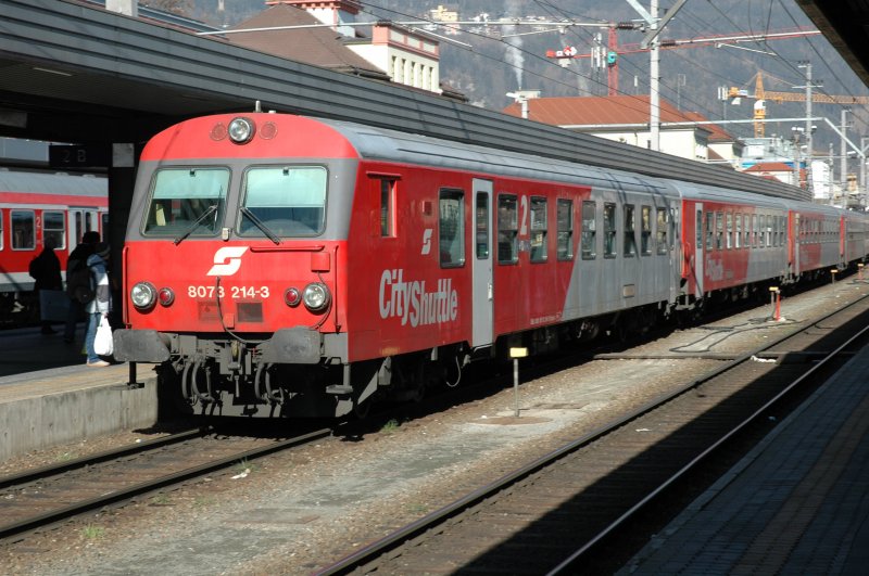 CityShuttle im Schiebebetrieb, Steuerwagen vorn