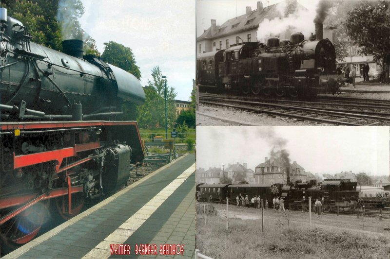 Dampf im Bahnhof Weimar - Berkaer Bahnhof zwischen 1988 und 2005