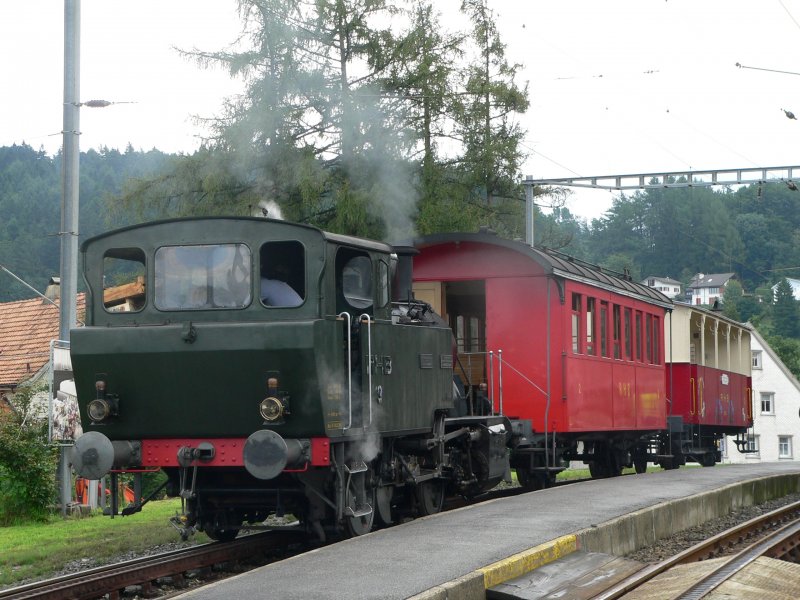 Dampfzug der RHB. August 2005