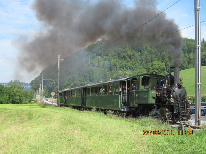 Dampfzug Der Waldenburgerbahn Am 22 8 2010 Um 11 49 Bahnbilder De