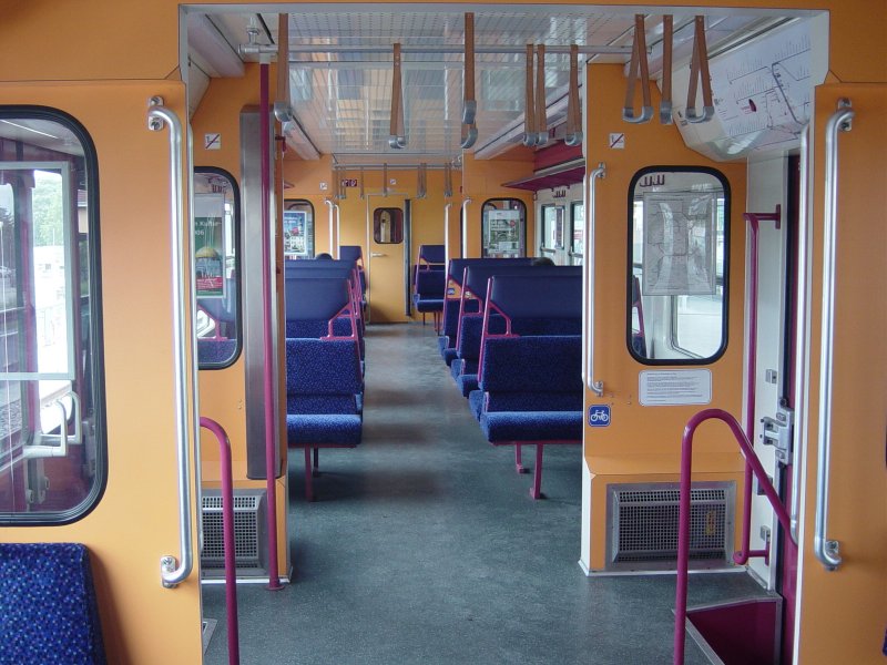 Das Interior von ein 4020-Triebzug. 