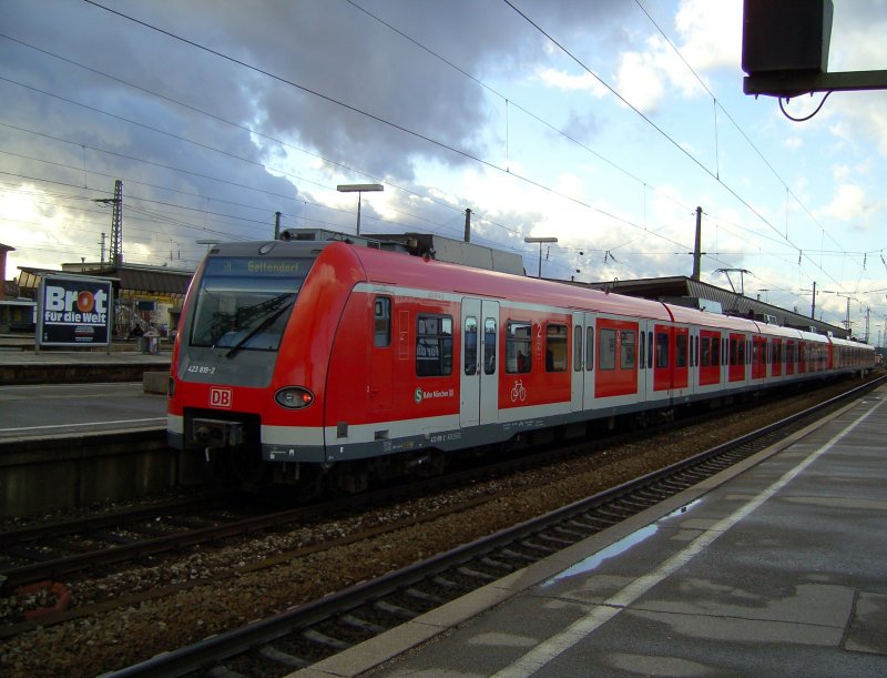 Der 423 819 am 06.02.2008 in Mnchen Pasing 