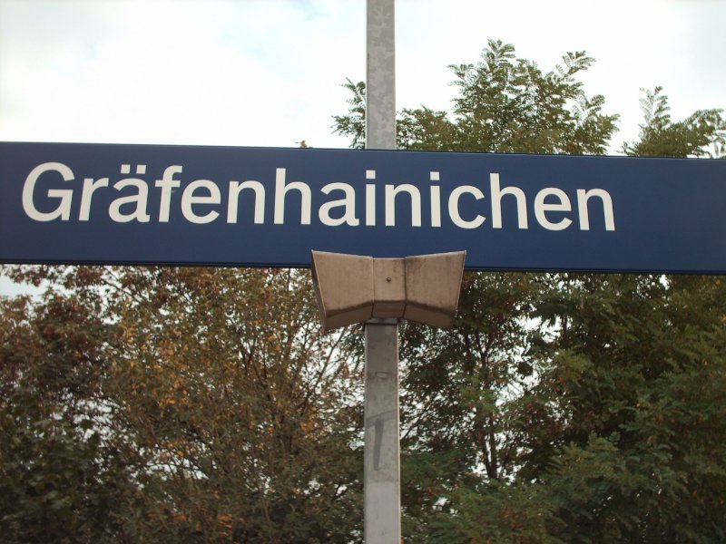 Der Bahnhof Grfenhainichen.