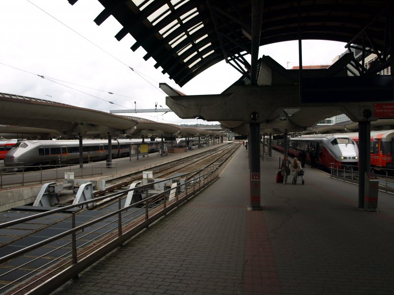 Der Bahnhof Oslo am 12. Juni 2009.