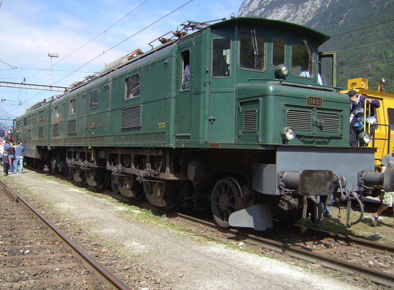 Die Ae 8/14 ausgestellt in Erstfeld am 08.09.2007 