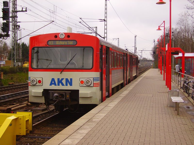 Die AKN steht in Elmshorn. 03.04.08