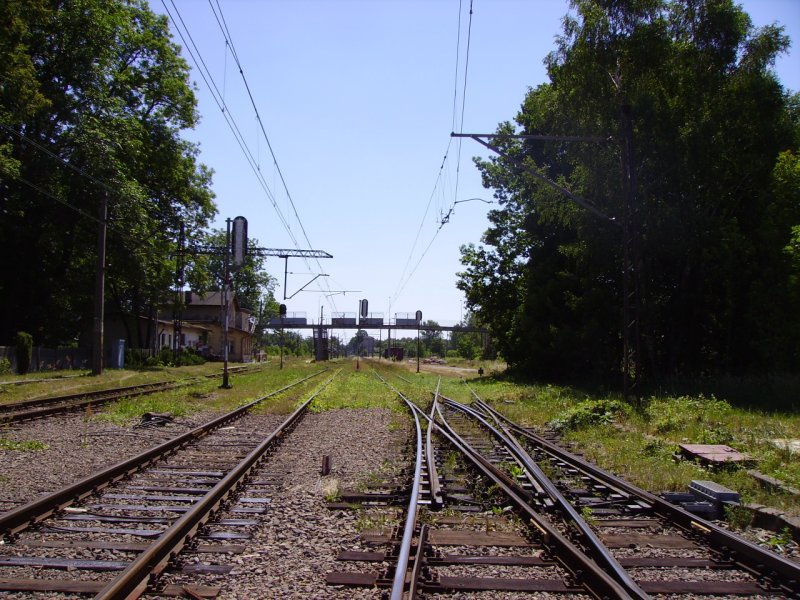 Die Gleise vom Bahnhof Tworog!