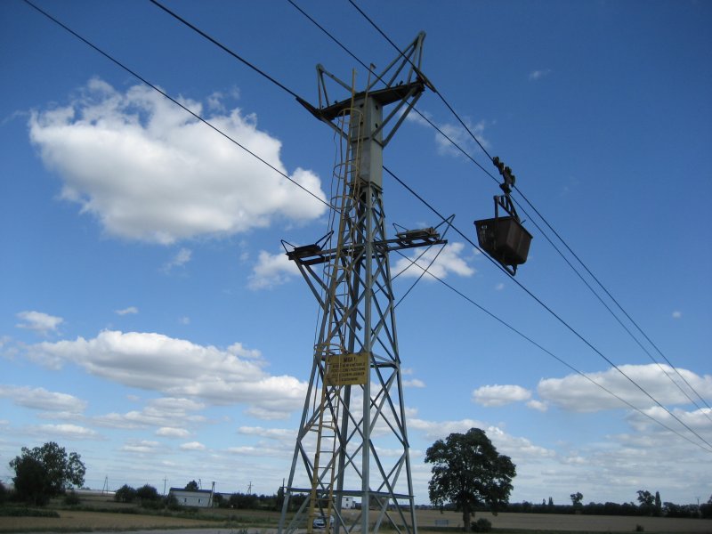 Die Zweiseilbahn in Janikowo.